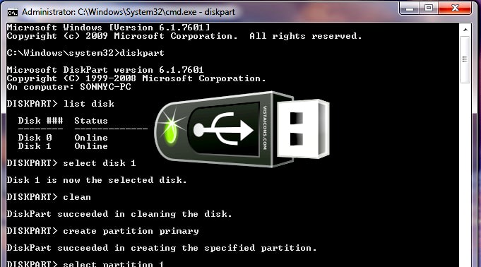 How to Create a Bootable Pen Drive by cmd