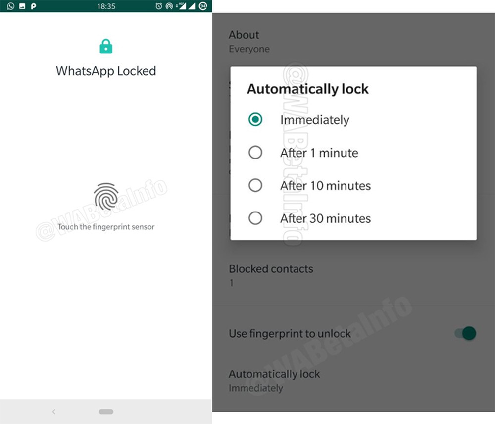 WhatsApp Starts Testing Night Mode and Locking the App by Digital
