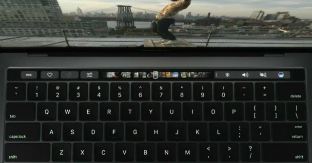 Touch bar Macbook Pro