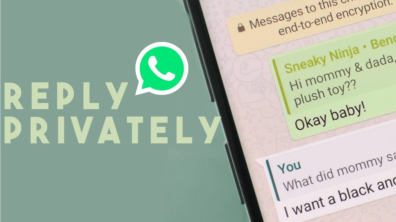 Reply Privately To Group Messages On WhatsApp