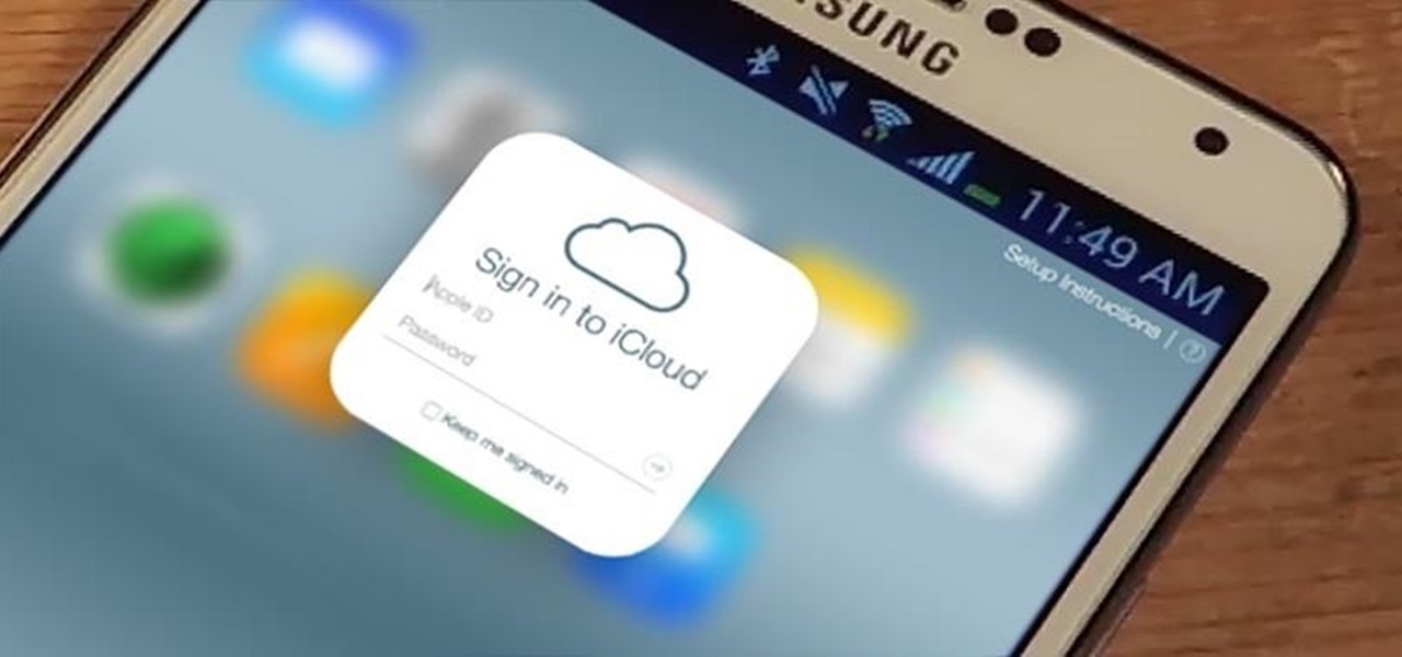 iCloud account on Android