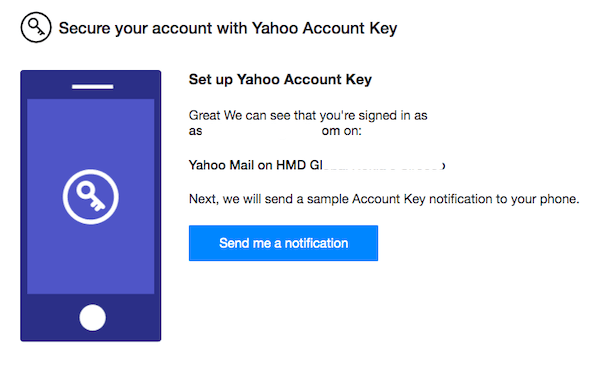 Activate Yahoo Account Key