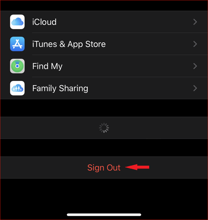 Sign In/Sign Out of iCloud — iOS
