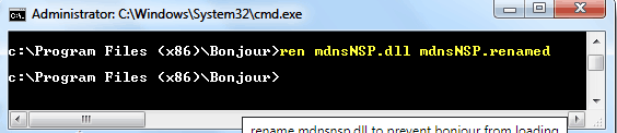 What is mdnsresponder .exe