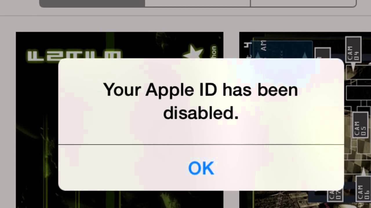 Apple ID Disabled