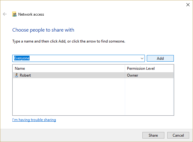 fix shared folder issue 