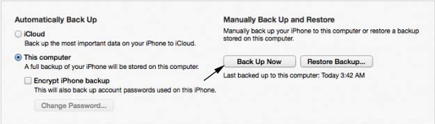 how to backup iPhone
