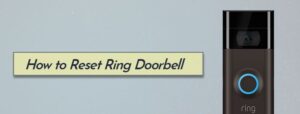 reset ring door bell