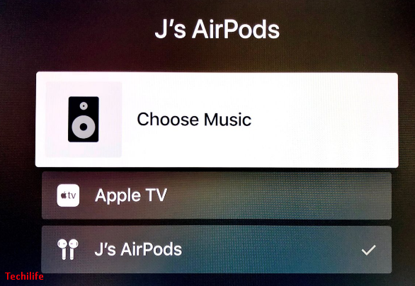 Connect airpods with apple tv