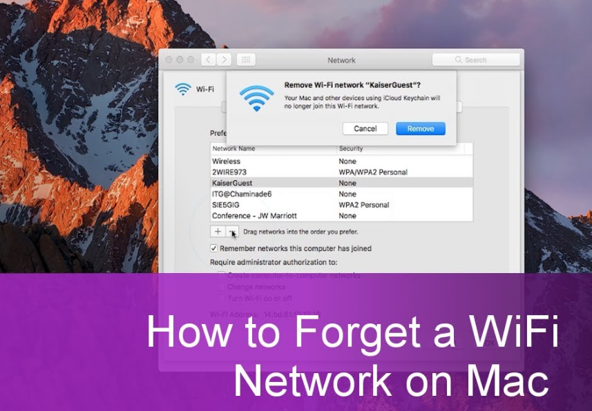 Forget Wifi Network On Mac