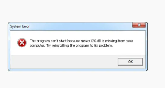 msvcr120.dll missing