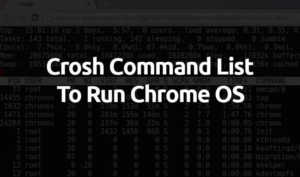 Crosh Terminal Commands