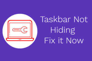 Windows Taskbar Not Hiding