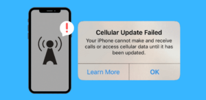 “Cellular Update Failed” On iPhone