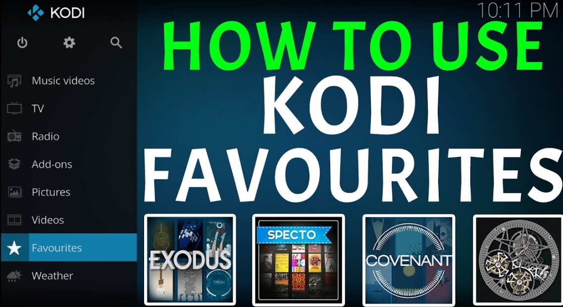 Use Favourites In Kodi