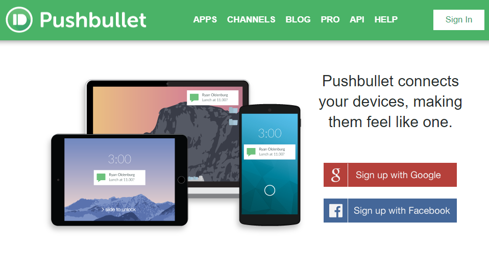 pushbullet app similar