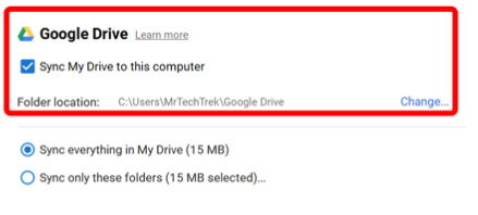 add google drive to file explorer