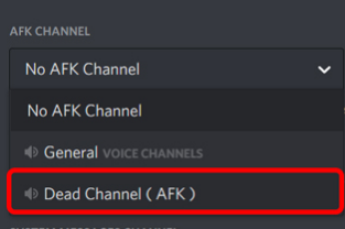 discord afk channel