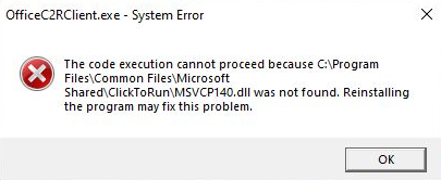 MSVCP140.dll Was not Found
