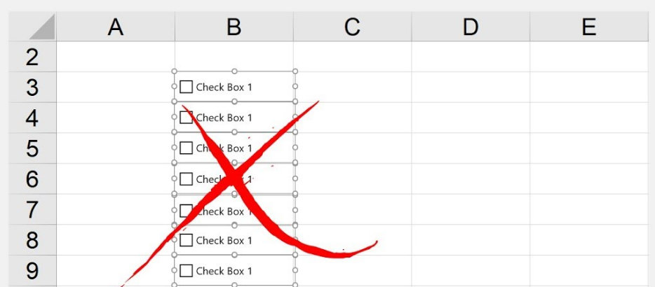 Remove A Checkbox In Excel