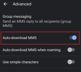 MMS Download Problems