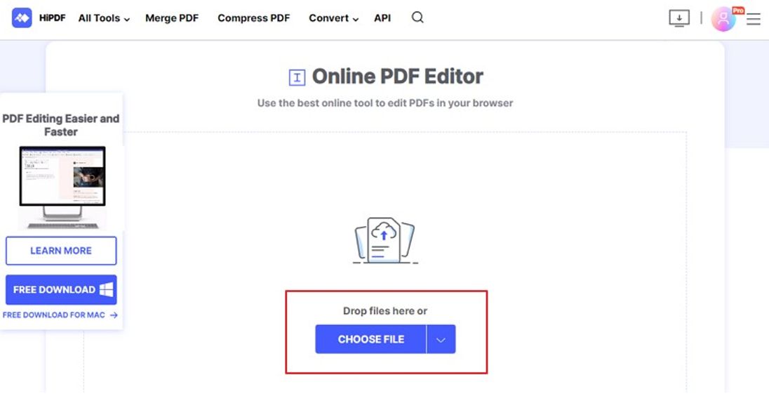 Edit Text across PDF online PDF editor
