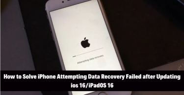 How to Solve iPhone Attempting Data Recovery Failed after Updating ios 16