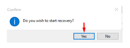 Confirm Recovery Process