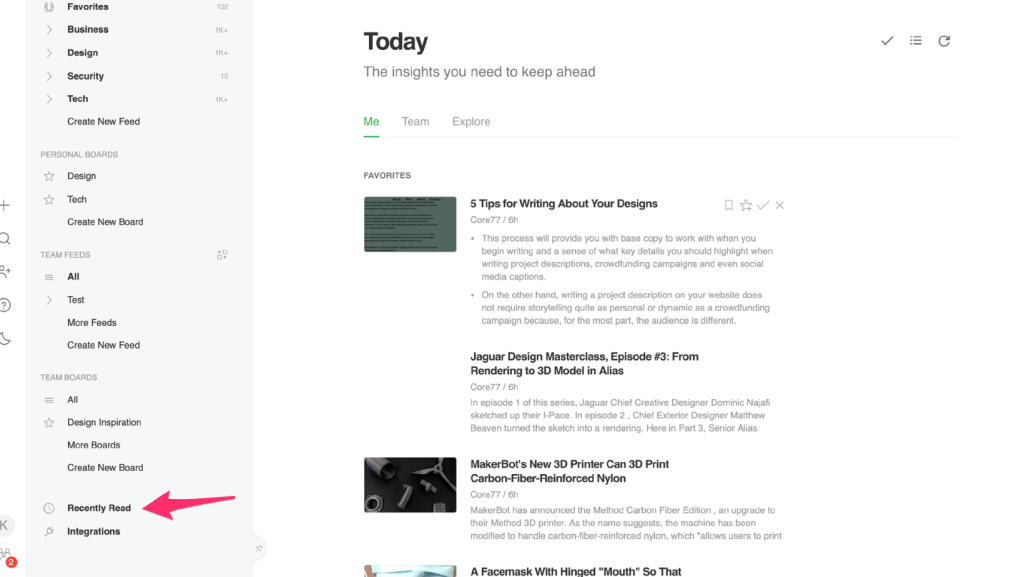 Feedly Tips