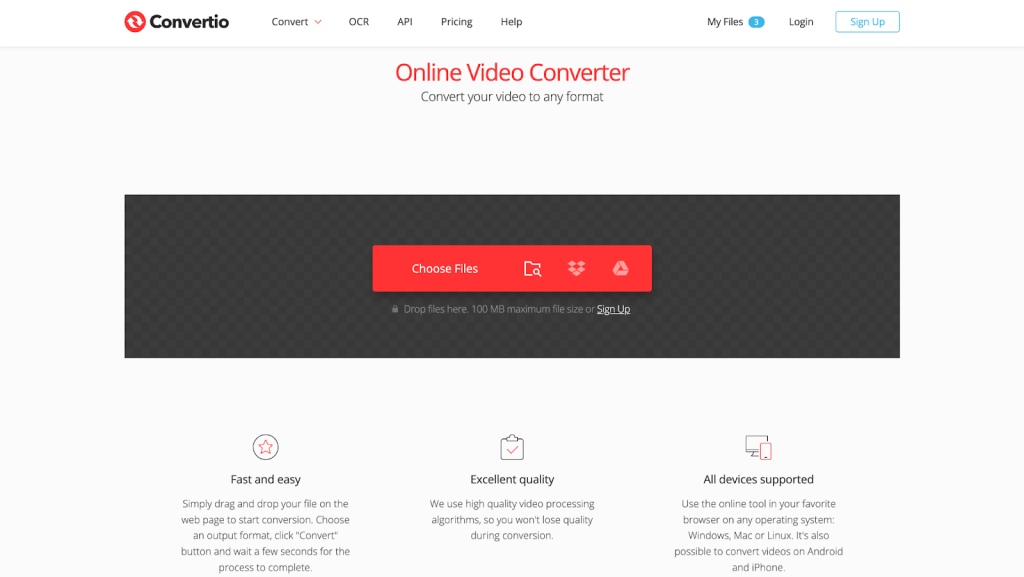 Convertio Video Converter